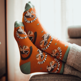 Lemuren-Socken für Kinder