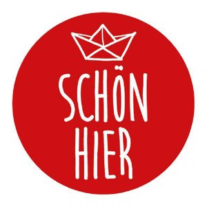 Formmagnet "Schön Hier"