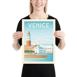 Vintage Venice Poster | Premium poster City Venice Italy
