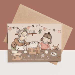 card + envelope - Christmas cookies