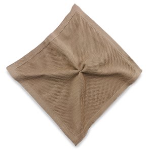 Sir Redman knitted pocket square warm taupe