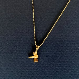 Dragonfly golden necklace