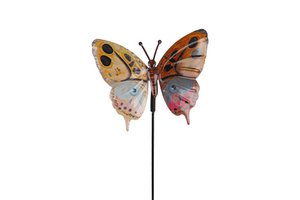 Garden stake "onarch on multic handle.