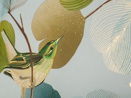 Ginkgo Bird Diary: lille bog med tanker, hemmeligheder, minder og drømme, taknemmelighedsjournal, indbundet skitsebog, poesibog
