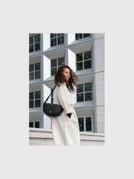 Crescent Sling Bag - Charcoal Black