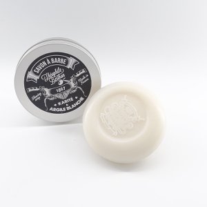 Shaving soap refill with 3 natural active ingredients from organic farming. 100g