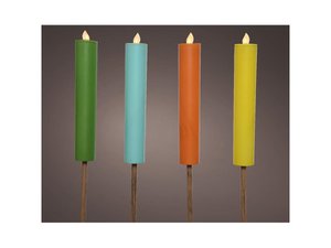 LED Solar candle torch Ø4-H90cm color
