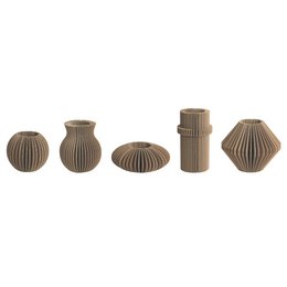 Faltbare Pappvase - oval