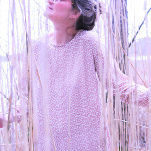 Summer dress %23StyleBabe BEIGE leo print viscose %23StatementFashion "The Message Dress"