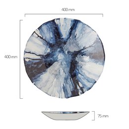 Abstract Blue Bowl