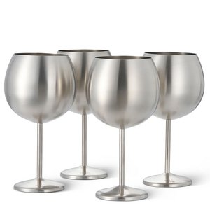 Gin Glass Matt Silber 4x70cl