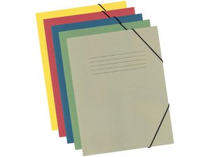 Elasto folder Kangaro A4 300gr. shrink a 5pcs. assorted col. yellow-green-red-blue-gray