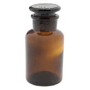 Decoratie Fles Ø 6x11 cm Bruin Glas Decoratie Kan