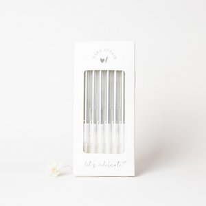 Geburtstagskerzen silber