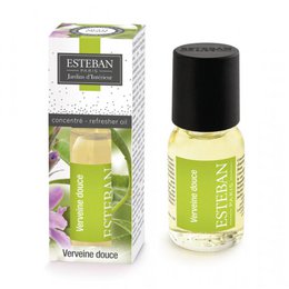  "Soft vervain fragrance oil, yellow-green liquid, black cap, reed diffuser, floral scent"