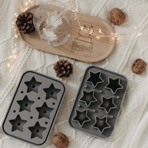 Ice Cube Shape Star Gray (PU = 6 stuks)