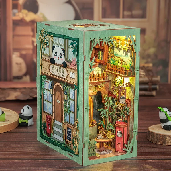 DIY Boeknook Panda Boekwinkel Kit voor Creatievelingen