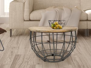 Bijzettafel Duurzame salontafel Woonkamer Tafel Ronde Lexington Ø 55 cm Metalen frame Solid