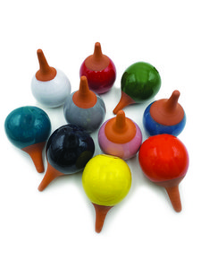 Gekleurde geglazuurde Ollas