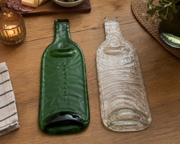 Planche en bouteille de vin upcyclée - 3 coloris - 2 tailles