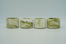 Lille tom krukke - Marble-Look