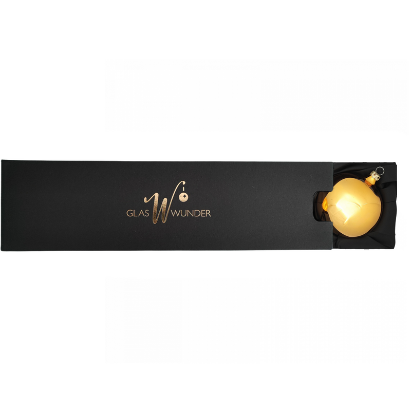 "Noël doré" - Boules de Noël 8 cm or brillant