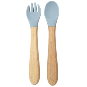 Besteckset Puderblau