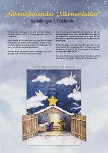 Advent calendar "Star ladder" handicraft sheet