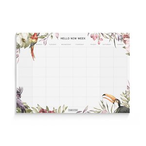 Weekly planner Tropical A4