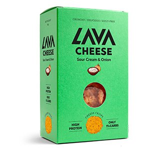 Lava Cheese Sour Cream & Onion Cheddar Käsethaler Cheese Cracker Crisps