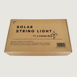 7,5 meter SOLAR lysledning med 25 LED lamper