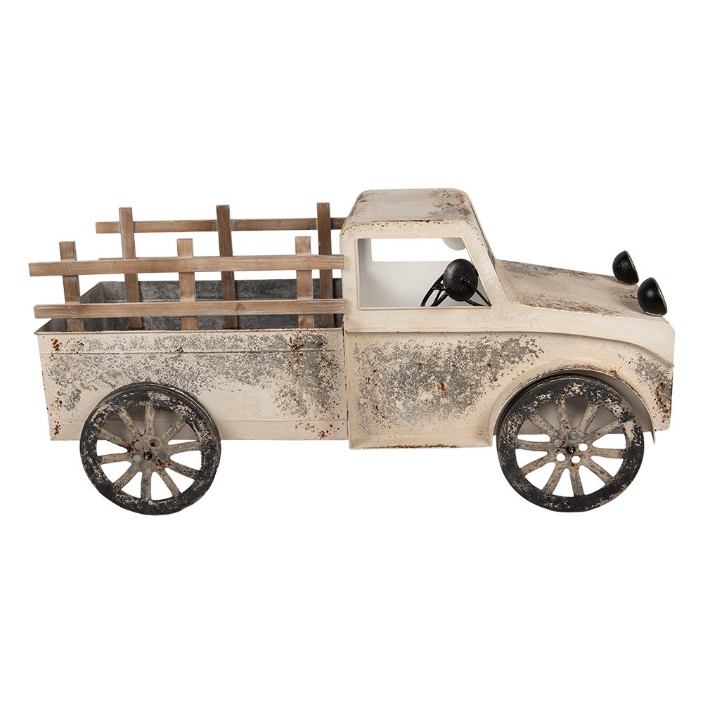 Decoratie Beeld Auto 122x51x57 cm Beige Metaal