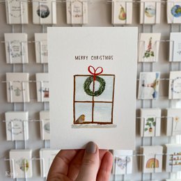 Weihnachtskarte - Robin