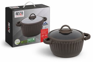 Resto Ascella Frying Pan – 4.6 L – With Lid – PFAS-free Non-stick Coating – Suitable for Induction & All Heat Sources – Recycled Aluminum