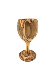 Weinkelch VINO aus Olivenholz, Stielglas
