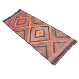 Tappeto vintage in lana Kilim Makara
