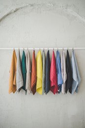 Küchenhandtücher aus Leinen, weich und saugfähig, in verschiedenen Farben