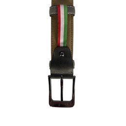 Cintura in pelle monogramma | Genuina pelle | Cintura maschile e signore | 3,5 cm | 8 colori