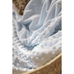 COUVERTURE A BULLES - 80 X 110 - POLAIRE CORAIL - BLEU
