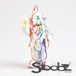  Colorful abstract statue of a gnome figure, approximately 20 cm tall, created by Stoobz Design.