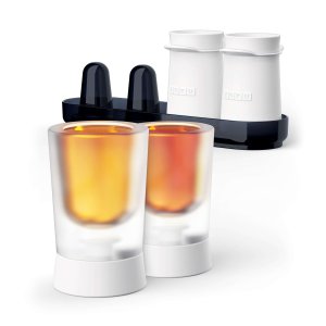 ZOKU - Ice cream shape shotglas set for 4 glasses - White