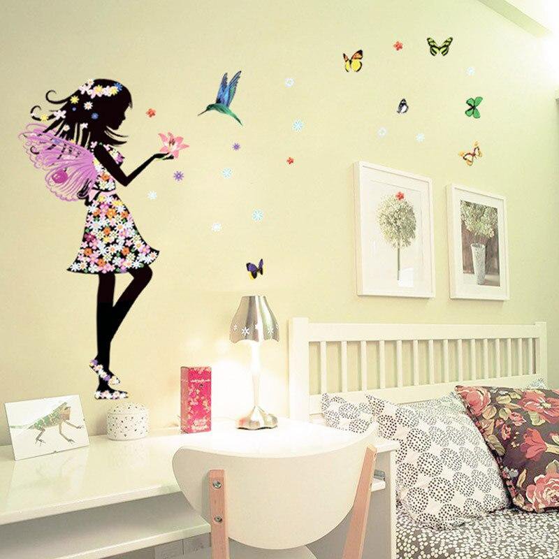 Wandsticker für Mädchenzimmer Schmetterlingsfee