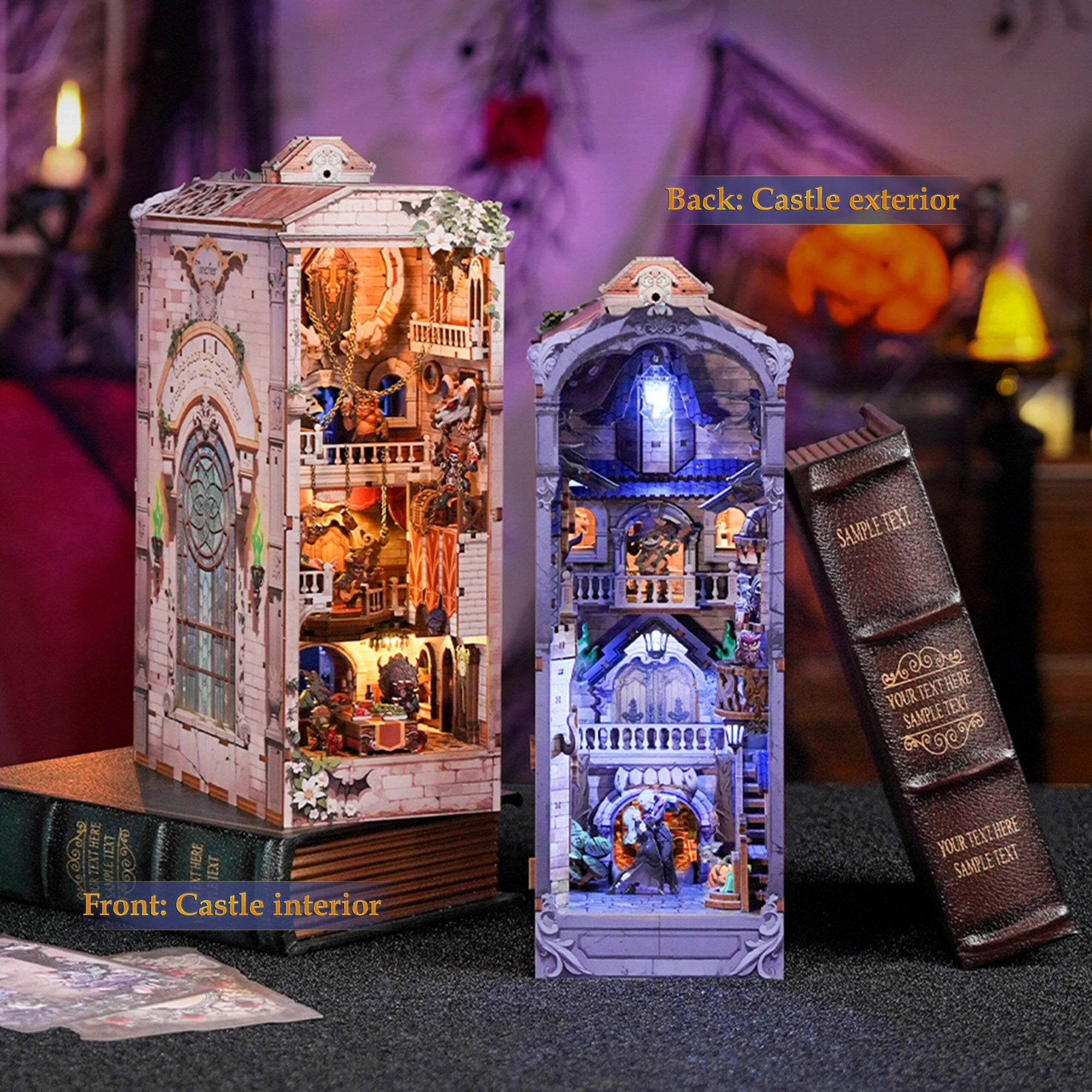 DIY Boek Nook 3D Puzzel Monster Carnaval voor Creatievelingen