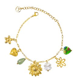  Heart-shaped zirconia labret helix piercing in silver or gold with or without box.