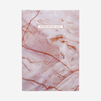 A4 Grid Notebook in Luxurious Rose Quartz