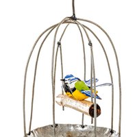 ZIMBA-ARTS METAL COUPLE BLUE TIT HANGING CAGE