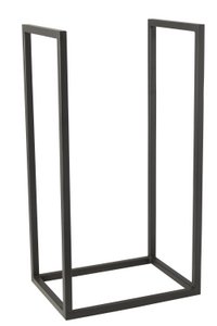 J -Line Halter Brennholz Rony - Metal - Schwarz