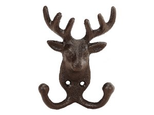 Herten kapstokhaak van gietijzer