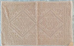 SALE Badmat Jacquard ruit beige