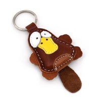 Platypus handgefertigter Leder-Schlüsselanhänger